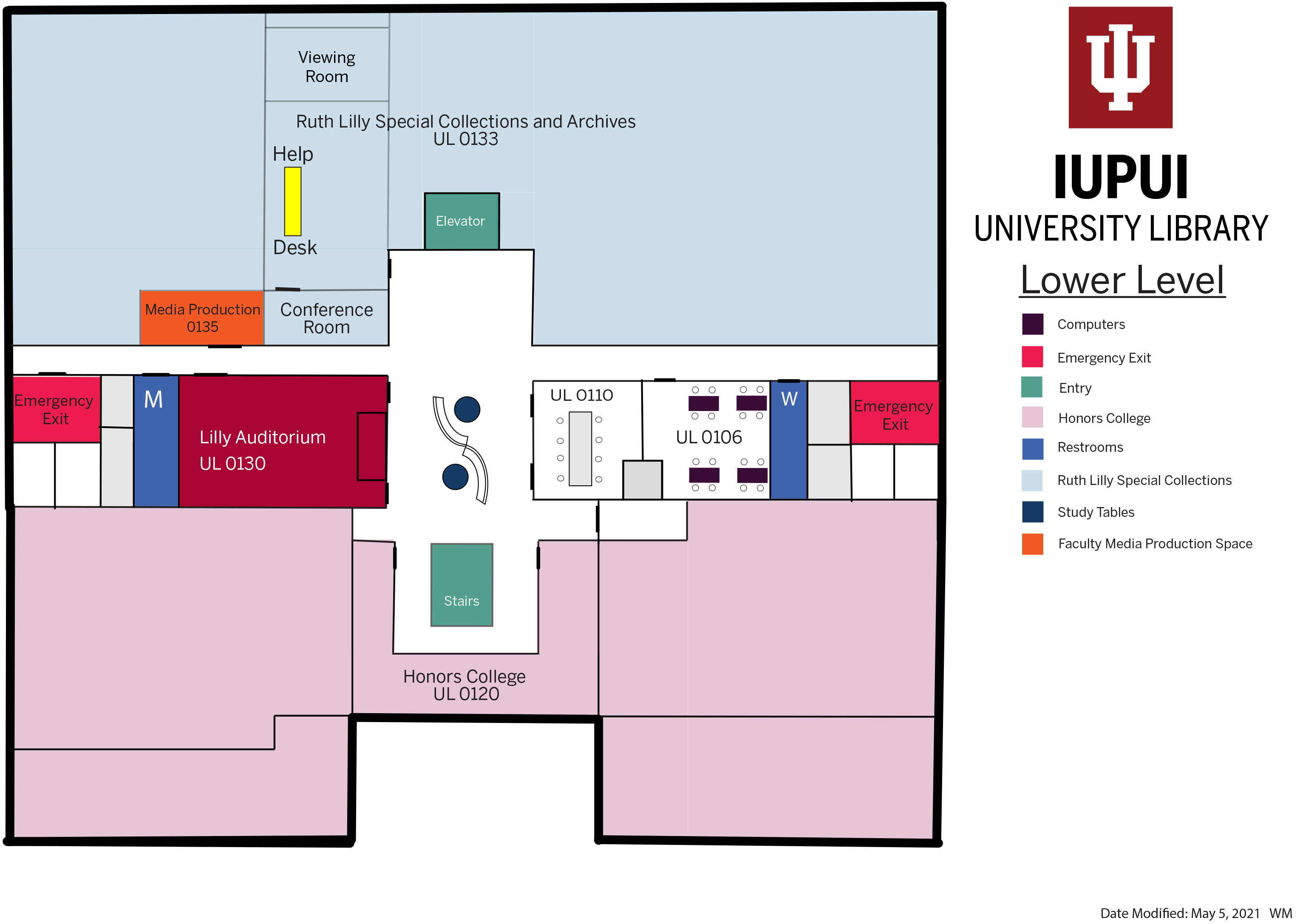 University Library Level One Map