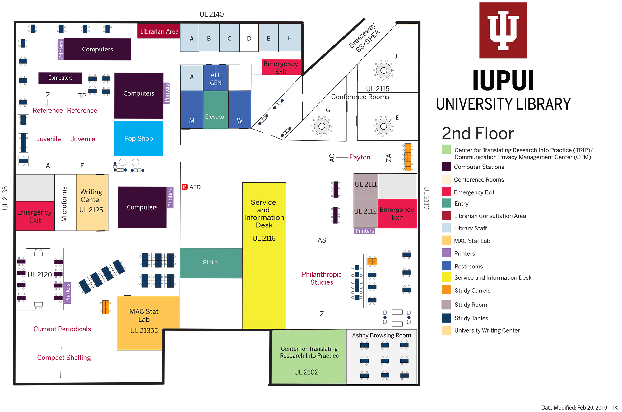 University Library Level One Map